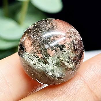 Amazon.co.jp: 超ガーデンクォーツ 丸玉 スフィア 庭園水晶 幽霊